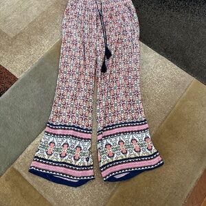 New Directions Multicolor Palazzo Pants Size Small
